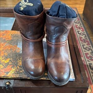 Freebird Casey Brown Leather Ankle Boots